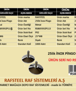 PİNGO 25lik  İNOX RS869391İP113