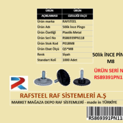 PLASTİK 50lik İNCE PİNGO M8 RS869391PN118