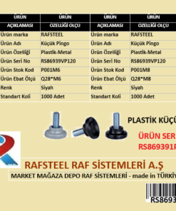 PLASTİK KÜÇÜK PİNGO RAFSTEEL RS869391VP120