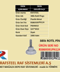 PLASTİK 38lik ROTİL PİNGO RAFSTEEL RS869391PN124