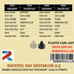 PLASTİK CAM LASTİĞİ RAFSTEEL RS869391CL128