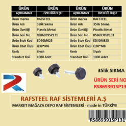 PLASTİK 32lik SIKMA PİNGO RAFSTEEL RS869391SP131