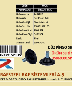 PLASTİK DÜZ PİNGO RAFSTEEL RS869391SP135