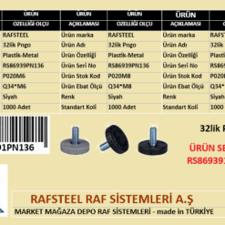 PLASTİK 32lik PİNGO RAFSTEEL RS869391PN136