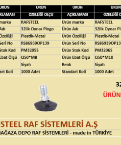 PLASTİK 32lik OYNAR PİNGO RAFSTEEL RS869391OP139