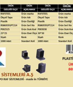 PLASTİK ÖKÇELİ TAPA RAFSTEEL RS869391PT214