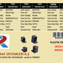 PLASTİK ELİPS IZGARA TAPA RAFSTEEL RS869391PT215