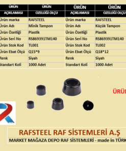 PLASTİK TAMPON RAFSTEEL RS869391TM140