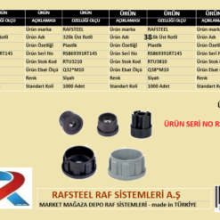PLASTİK ÜST ROTİL RAFSTEEL RS869391RT145