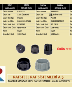 PLASTİK ÜST ROTİL RAFSTEEL RS869391RT145
