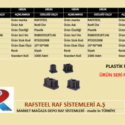 PLASTİK ÜST ROTİL RAFSTEEL RS869391RT146