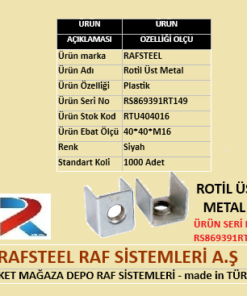 METAL ÜST ROTİL RAFSTEEL RS869391RT149