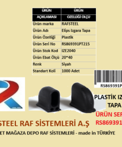PLASTİK IZGARA TAPA RAFSTEEL RS869391PT213