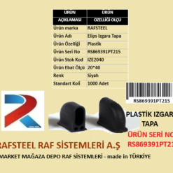 PLASTİK IZGARA TAPA RAFSTEEL RS869391PT213