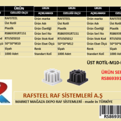 PLASTİK ÜST ROTİL RAFSTEEL RS869391RT151
