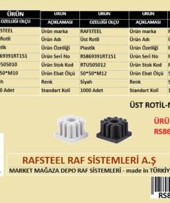 PLASTİK ÜST ROTİL RAFSTEEL RS869391RT151