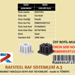 PLASTİK ÜST ROTİL RAFSTEEL RS869391RT153