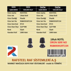 PLASTİK ROTİL RAFSTEEL RS869391RT154