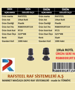 PLASTİK ROTİL RAFSTEEL RS869391RT154