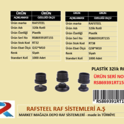 PLASTİK ROTİL RAFSTEEL RS869391RT155