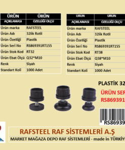 PLASTİK ROTİL RAFSTEEL RS869391RT155