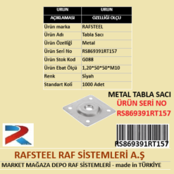 METAL TABLA SACI M10 RAFSTEEL RS869391RT157