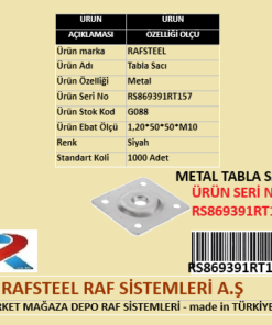 METAL TABLA SACI M10 RAFSTEEL RS869391RT157