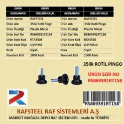 PLASTİK 35lik ROTİL PİNGO RAFSTEEL RS869391RT158