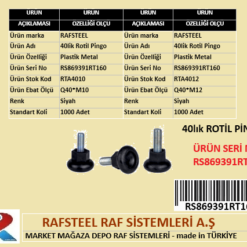 PLASTİK 40lik ROTİL PİNGO RAFSTEEL RS869391RT160