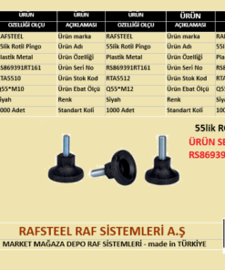 PLASTİK 55lik ROTİL PİNGO RAFSTEEL RS869391RT161