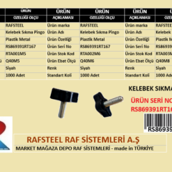 PLASTİK KELEBEK SIKMA RAFSTEEL RS869391RT167