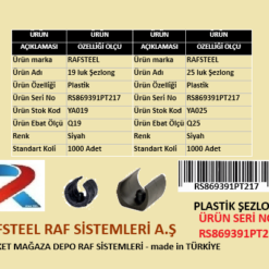 PLASTİK ŞEZLONG TAPA RAFSTEEL RS869391PT217