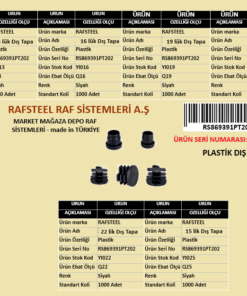 PLASTİK İÇ TAPA RAFSTEEL RS869391PT202