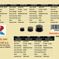 PLASTİK İÇ TAPA RAFSTEEL RS869391PT204