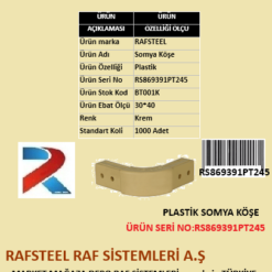 SOMYA PLASTİK KÖŞE RAFSTEEL RS869391PT245