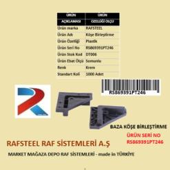 BAZA PLASTİK KÖŞE BİRLESTİRME RAFSTEEL RS869391PT246