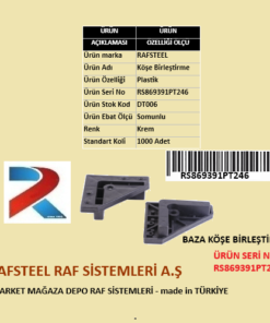 BAZA PLASTİK KÖŞE BİRLESTİRME RAFSTEEL RS869391PT246