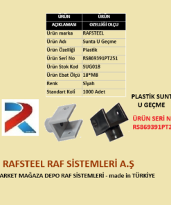 PLASTİK SUNTA U GEÇME RAFSTEEL RS869391PT251