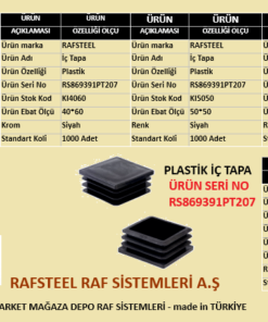 PLASTİK İÇ TAPA RAFSTEEL RS869391PT207