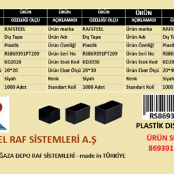 PLASTİK DIŞ TAPA RAFSTEEL RS869391PT209