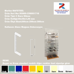 C Kare Delikli Dikme RS8000CD716 30*30