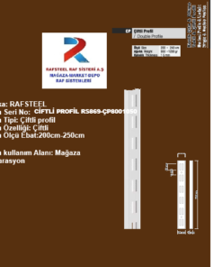 CİFTLİ PROFİL RS869-ÇP8001050