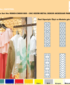 CNC METAL DEKOR AKSESUAR PANEL RS869-CN8001800
