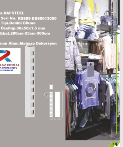 DELİKLİ DİKME PROFİL RS869-DD80013050