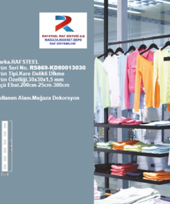 KARE DELİKLİ DİKME PROFİL RS869-KD80013030