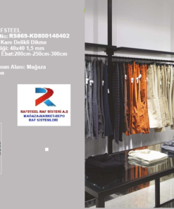 KARE DELİKLİ DİKME PROFİL RS869-KD800140402