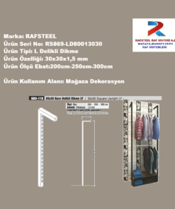 L DELİKLİ DİKME PROFİL RS869-LD80013030