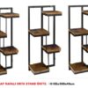 AHŞAP RAFLI PROFİL ORTA STAND RAFSTEEL RS869391ERA107