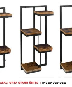 Orta Stand  Bazalı Ahşap Raflı RAFSTEEL RS869ERA0713