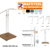 T ASKILIK STAND RONDO YUVARLAK PROFİL BAZALI RAFSTEEL RS869391ERA107